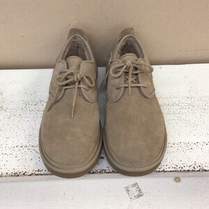 UGG Men's Beige Suede Oxfords